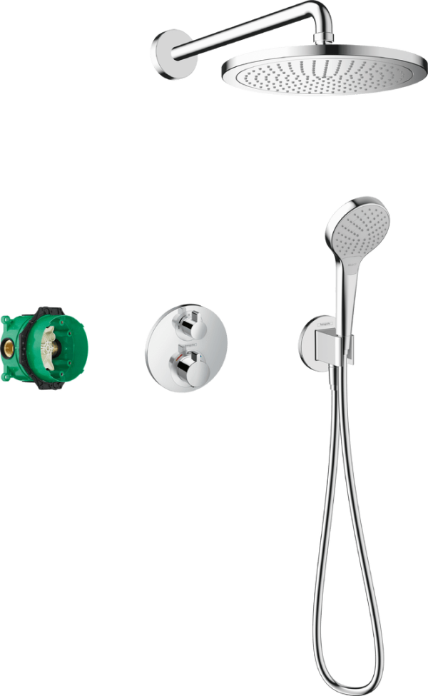 HANSGROHE Tuš set croma 280 1jet sa ecostat s mešačem i ručicom 110 vario 27954000 - Image 2
