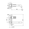 Rosan S4 slavina za lavabo ugradna crna 431401B - Image 2