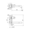 Rosan S3 slavina za lavabo ugradna 331401B - Image 2