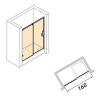 HUPPE VISTA PURE KLIZNA VRATA 160 cm LEVA VT0402C91321 - Image 2