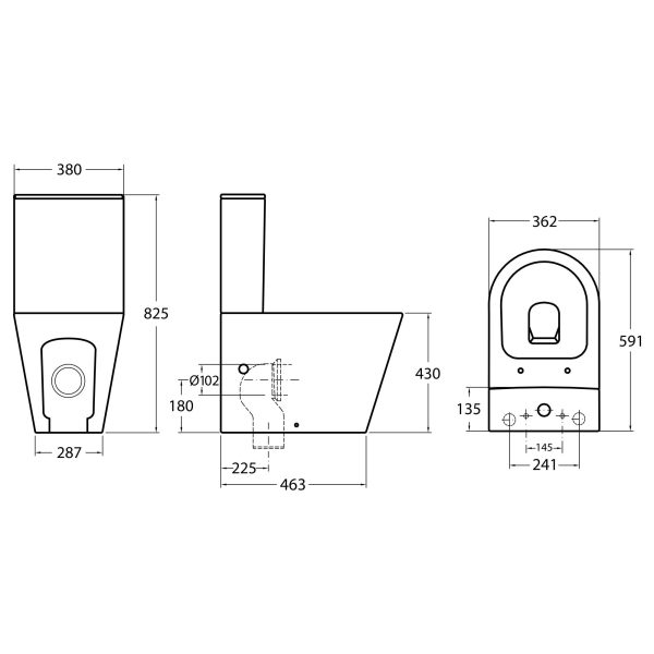Rubicer Fly monoblok sa slim soft close daskom RKWST003BR - Image 4