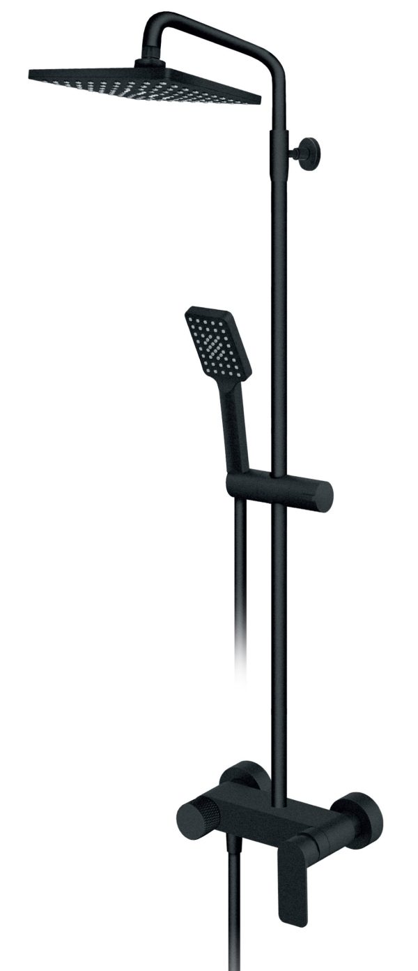 ROSAN Slavina S2 za Tuš Kadu sa Usponskim Tušem 210*210mm - Crna 237251B - Image 2