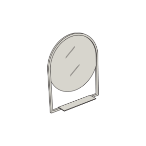 AXA OGLEDALO LED POLICA 330252