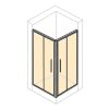 HUPPE DESIGN PURE TUŠ KABINA 70 x 120 cm LEVA 8P2916087321 - Image 2