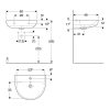 GEBERIT LAVABO 60X48 CM SELNOVA 500.305.01.1 - Image 2