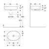 GEBERIT LAVABO OVALNI 55CM VARIFORM 500.771.01.2 - Image 2