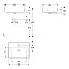 GEBERIT LAVABO PRAUGAONI 60X45 CM VARIFORM 500.780.01.2 - Image 2