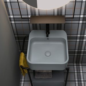 AXA COSA LAVABO 48 KONZOLNI/NADGRADNI SIVI 8610209