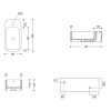 AXA COSA LAVABO MINI KONZOLNI DESNI SIVI 8610309R - Image 2