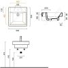 CATALANO LAVABO 50X50 CM ZERO 15QZE - Image 3