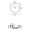 CATALANO LAVABO 50 CM ZERO TONDO 50ZN - Image 3