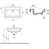 CATALANO LAVABO 75X50 CM ZERO 75ZE - Image 3