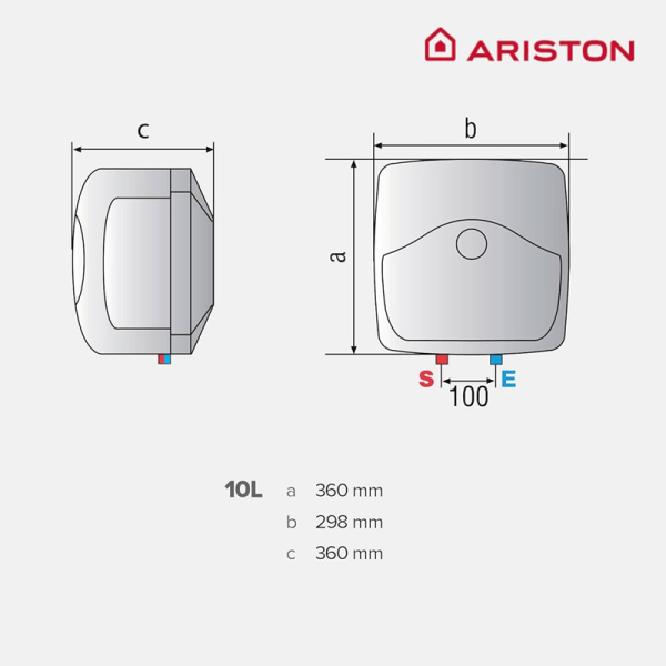 ARISTON Bojler Andris 10L Visoka montaža 3100329 - Image 2