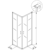 KOLPA SAN Tuš Kabina 80X80/K Eco Quat TKK 538550 - Image 3