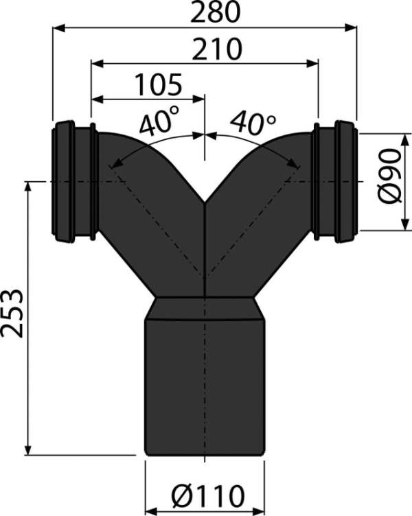 Alca Koleno Duplo 110/90/90 - Image 2