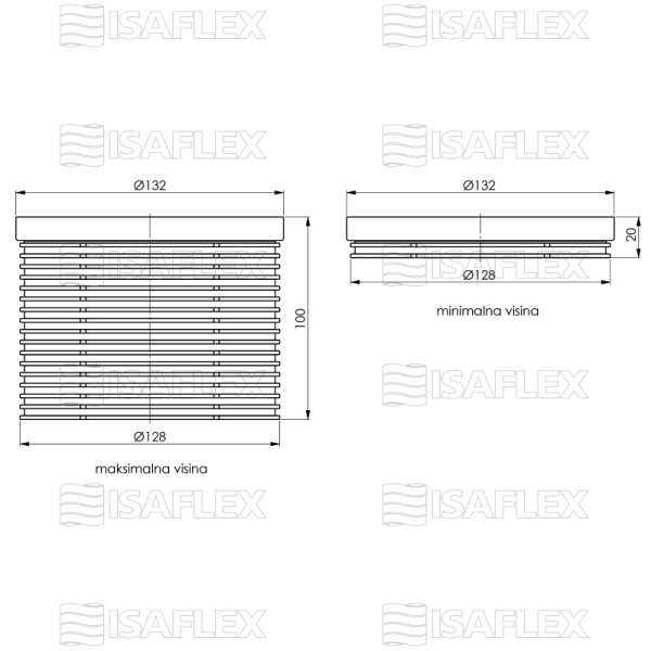 ISAFLEX Ulivni nastavak okrugli 7201 - Image 2