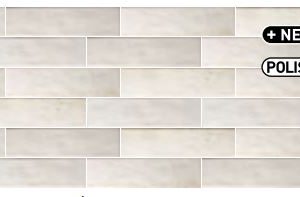 RUBICER Pločice porcelain 7,5x30cm brick white ret. pol. RB75300BRWHI