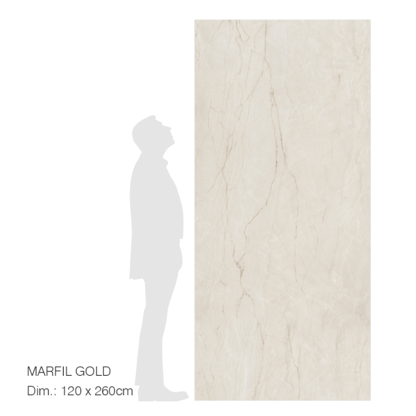 RUBICER Pločice marfil gold porcelain blade polished RLM260120MARGOP - Image 2