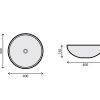 RUBICER LAVABO NADGRADNI STAKLENI ANITQUE Ø40 CM RLVBLACKGOLD40 - Image 2
