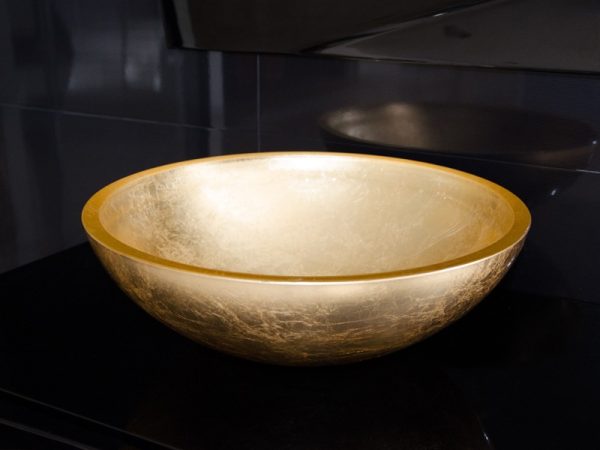RUBICER LAVABO NADGRADNI STAKLENI Ø40 CM RLVGOLD40 - Image 3
