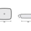 RUBICER LAVABO NADGRADNI ČETVRTASTI 50,5X40,5 CM RS78104BW - Image 2