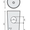 RUBICER LAVABO SAMOSTOJEĆI Ø 41 CM RSH16ASPRMT - Image 2