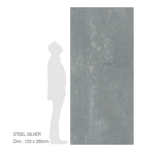 RUBICER Pločice porcelain slab steel silver RLM120260STSILP - Image 2