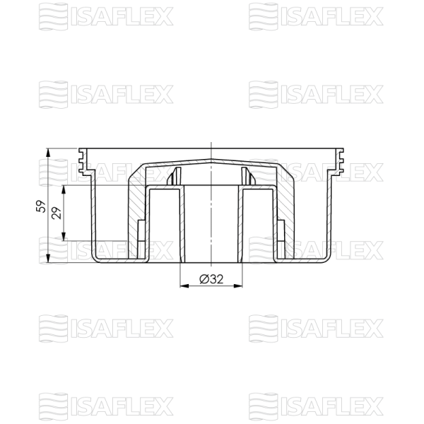 ISAFLEX Slivnik 32 vertikalni 7169 - Image 3