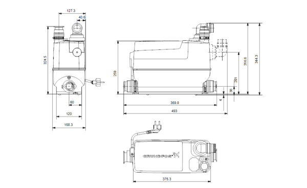 GRUNDFOS PUMPA ZA OTPADNU VODU SOLOLIFT 2 C-3 97775317 - Image 2