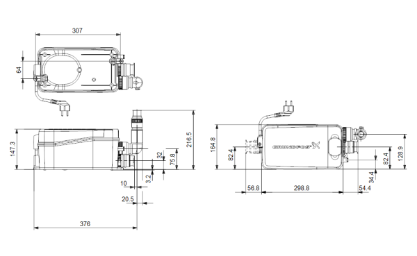GRUNDFOS PUMPA ZA OTPADNU VODU SOLOLIFT 2 D-2 97775318 - Image 2