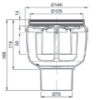 ACO EasyFlow telo slivnika dn70h-168 vertikalni Izliv 2710.00.15 - Image 2