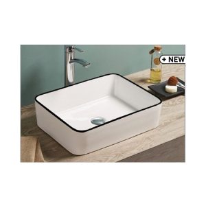 RUBICER LAVABO NADGRADNI ČETVRTASTI 49X38 CM RS7050HBKLIN