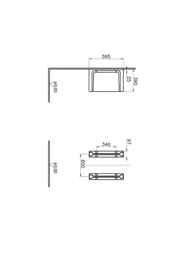 VITRA Pregrada Pisoara Arkitekt 5172L003-0155 - Image 2