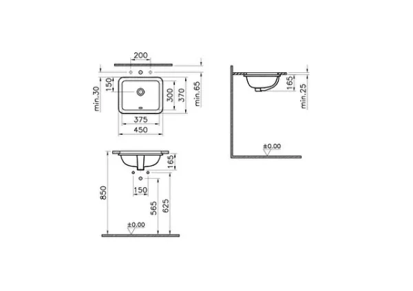 VITRA LAVABO PODGRADNI 37 S20 5473B003-0618 - Image 2