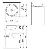 LAUFEN LAVABO PRO 42X42 CM 1296.2 - Image 2