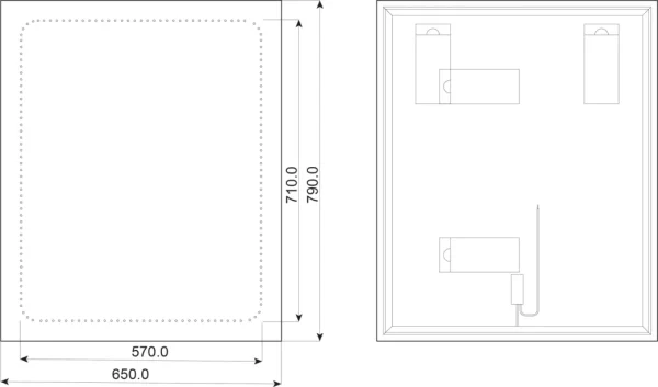 DUBIEL VITRUM Ogledalo 79x65 Wenecja - Image 6