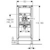 GEBERIT Montažni Element za Pisoar sa Skrivenom Elektronikom Univerzalni 112-130 cm Duofix 111.613.00.1 - Image 2