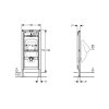 GEBERIT Montažni Element za Pisoar za Predzidni Ispirač Pod Pritiskom Univerzalni 112–130 cm Duofix 111.686.00.1 - Image 2