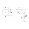 KOLO LAVABO BEZ RUPE 50 IDOL M11050 - Image 2