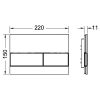 TECE TIPKA SQUARE STAKLO BELA-TASTER BELA 9240800 - Image 2