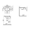 VITRA LAVABO PODGRADNI 42CM ARKITEKT 6039B003-0012 - Image 2