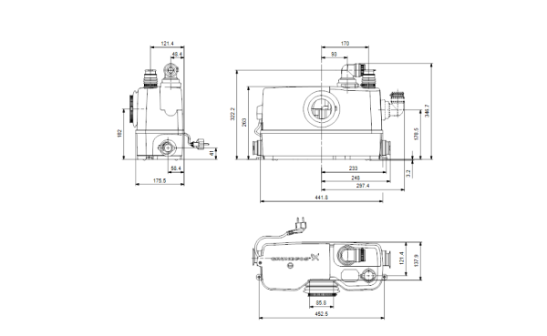 GRUNDFOS PUMPA ZA OTPADNU VODU SOLOLIFT 2 WC-3 97775315 - Image 2