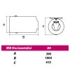 Metalac horizontalni bojler 80L Hydra - desni - Image 3