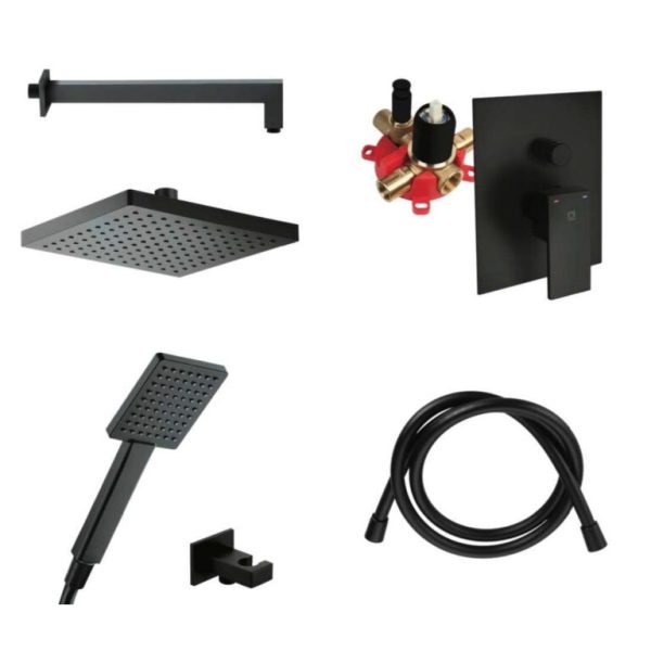 HERZ UNITAS Ugradni set 7/1 sq black UH00364B