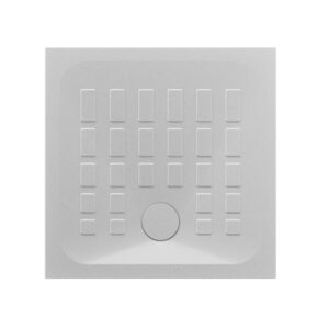Azzurra Cube kvadratna tuš kada 80x80 cm sa reljefnom protivkliznom površinom i centralnim odvodom