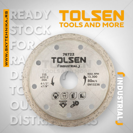Keramička turbo ploča 115×22.2 mm – Tolsen
