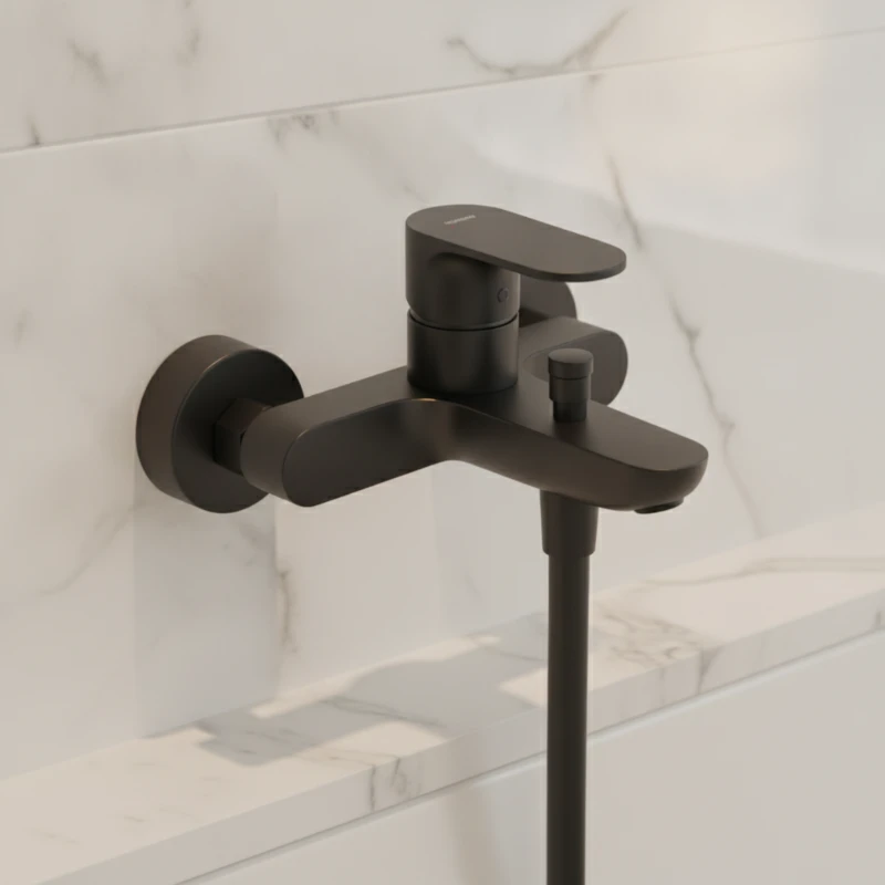 Hansgrohe Rebris S Black slavina za kadu (72440670)
