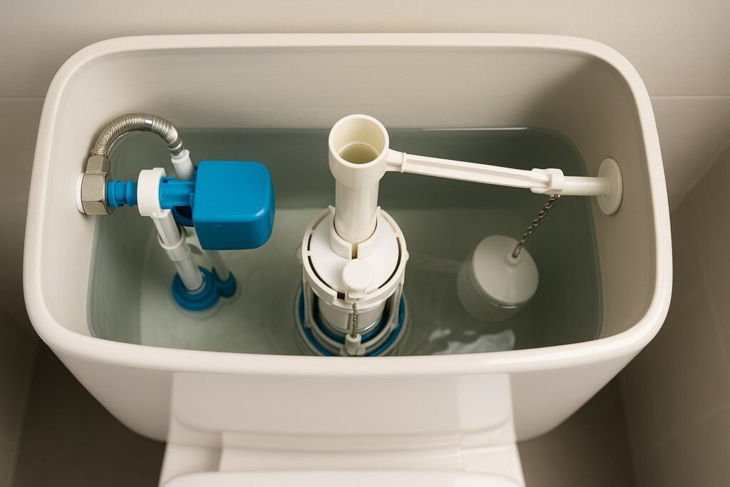 Delovi unutar toaletnog vodokotlića