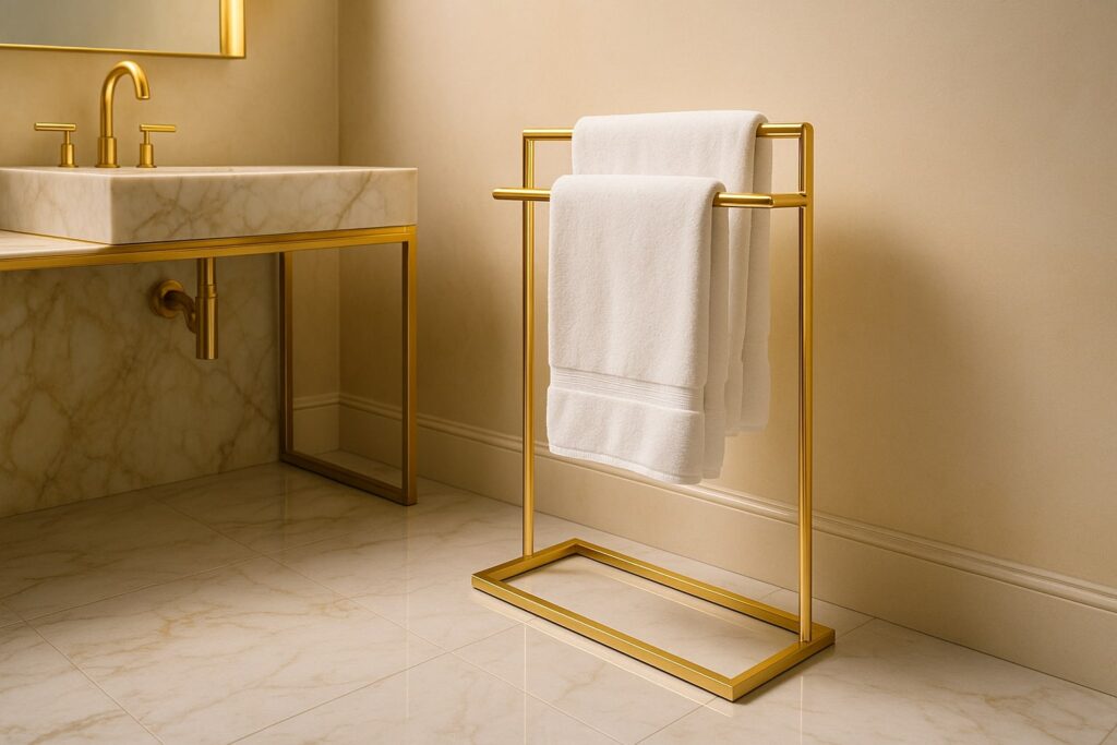 Samostojeći držač za peškire u kupatilu