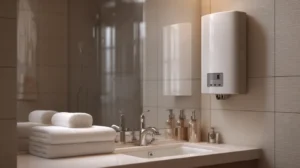 Mali protocni bojler u modernom kupatilu